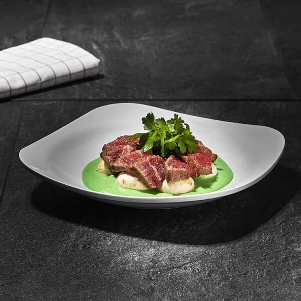 Külsan Thermoset Bergama Çukur Tabak, Kare, 24 cm, 6 Adet