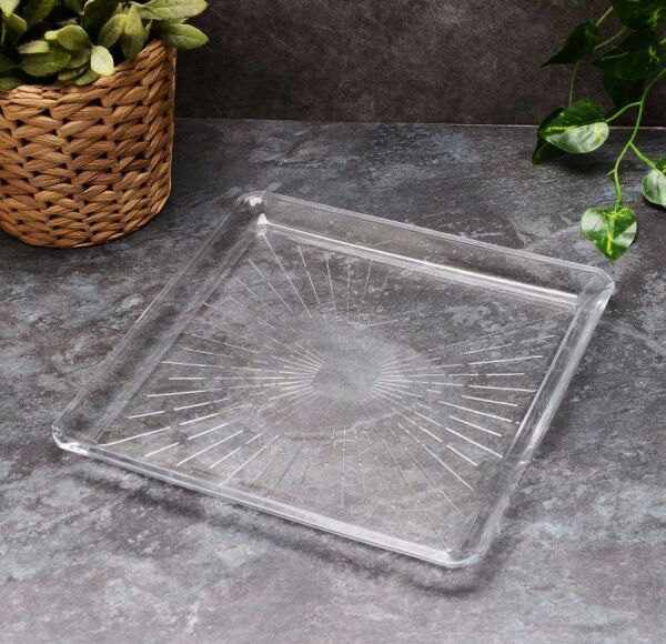 Paşabahçe 68683 Madlen Kare Servis Tabağı 24 cm