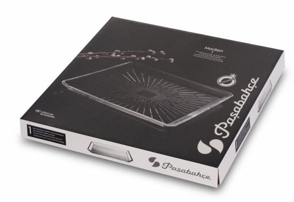 Paşabahçe 68683 Madlen Kare Servis Tabağı 24 cm