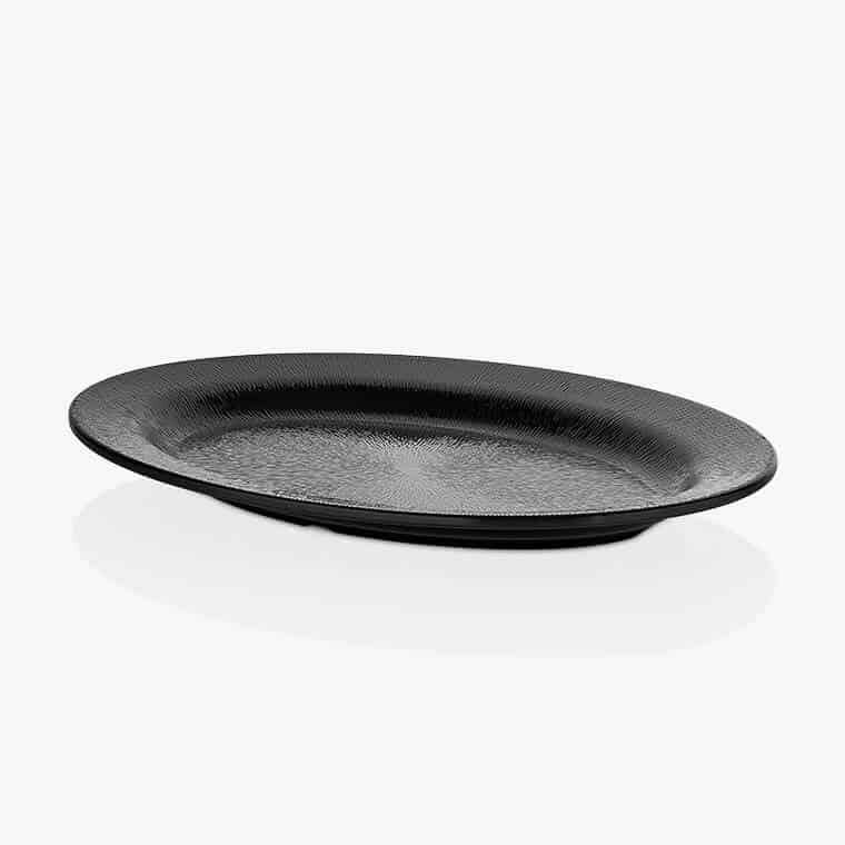 Külsan Thermoset Nova Servis Tabağı,Teşhir Tabağı, 51x36 cm Siyah