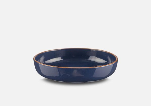 Regas 88700 Seramik Primavera Yuvarlak Salata Kase Lacivert 26 cm