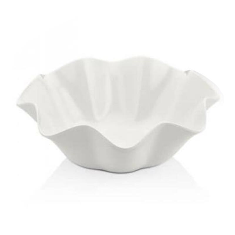 Külsan Thermoset Rosa Teşhir Kase 20 cm, 750 ml, Beyaz