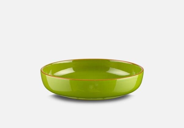 Regas 58700 Seramik Primavera Yuvarlak Salata Kase Yeşil 26 cm