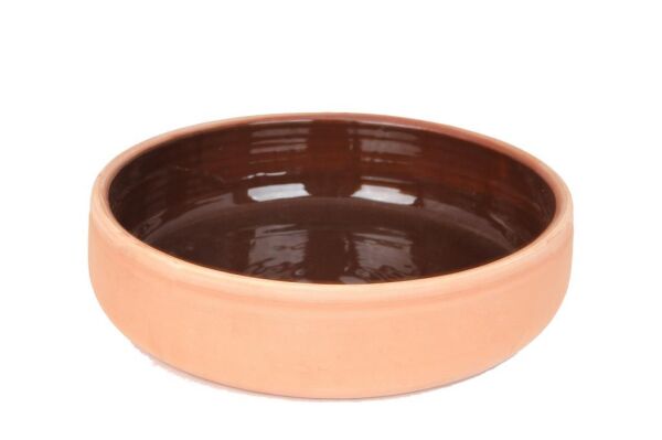 Naturel Toprak İçi Sırlı Bektaşi Tava 38 cm