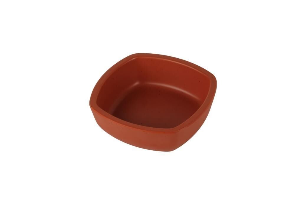 Globy Kare Sunum Kase Turuncu 14,8×14,8×5 cm