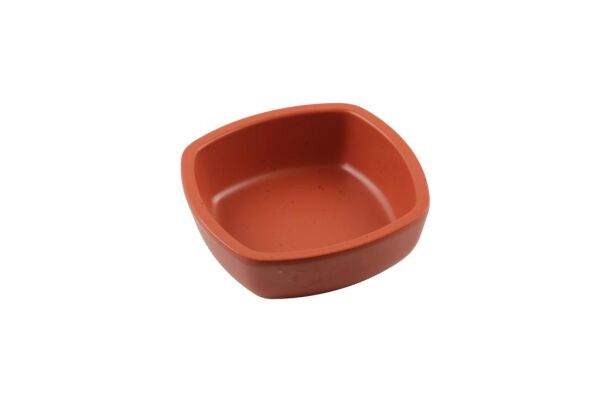 Globy Kare Sunum Kase Turuncu 14,8×14,8×5 cm