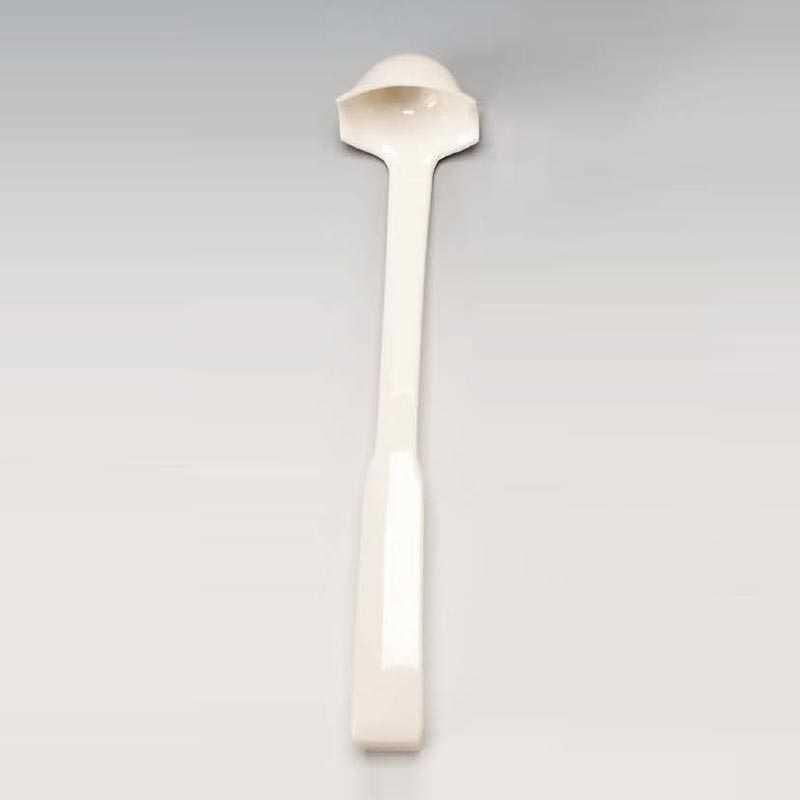 Zicco Polikarbon Açıkbüfe Sos Kepçesi Çift Taraflı Beyaz 27 cm