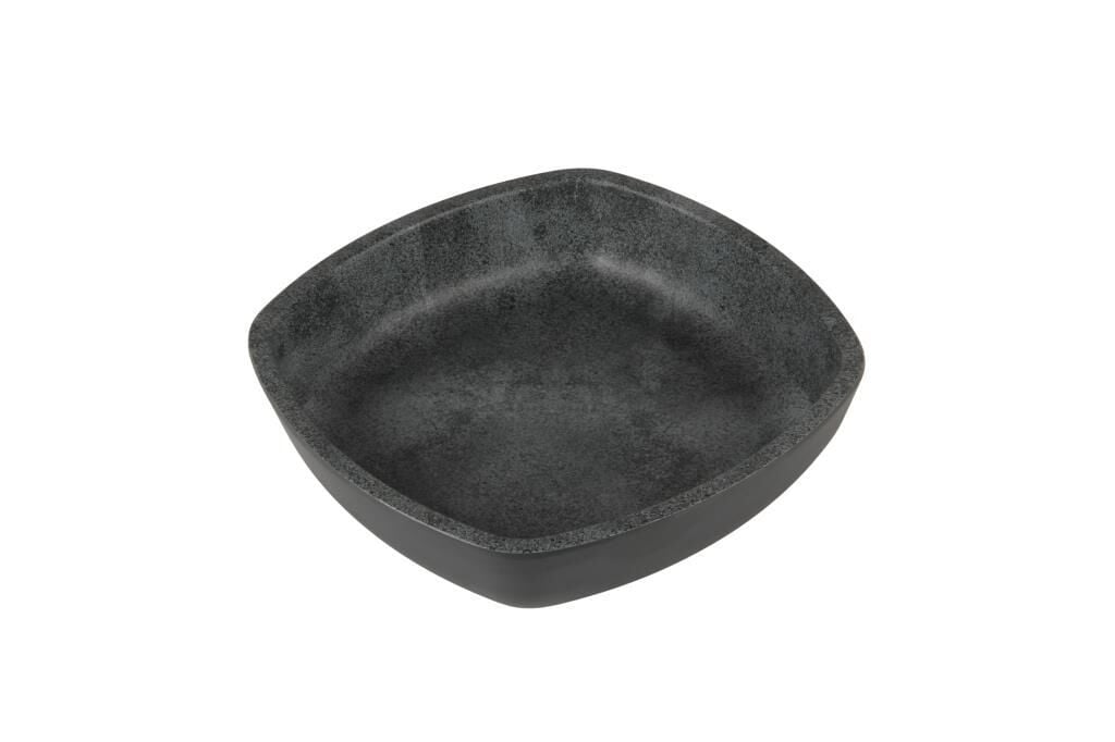 Globy Kare Sunum Kase Gri 24,5×24,5×6 cm