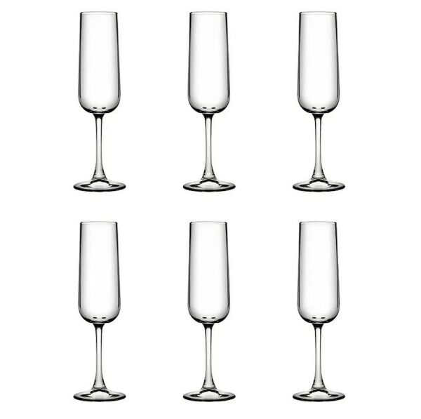 Paşabahçe 440413 Casual Flüt Şampanya Kadehi 165 cc 6’lı