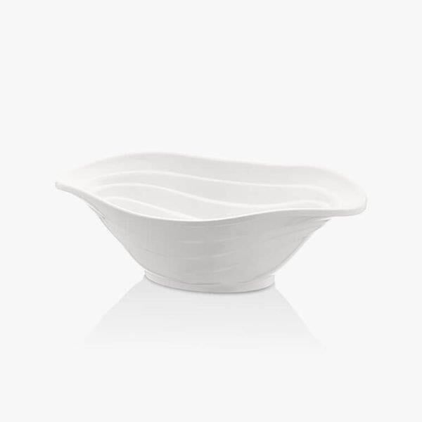 Külsan Thermoset Duet Teşhir Kase 23x16 cm, 700 ml, Beyaz