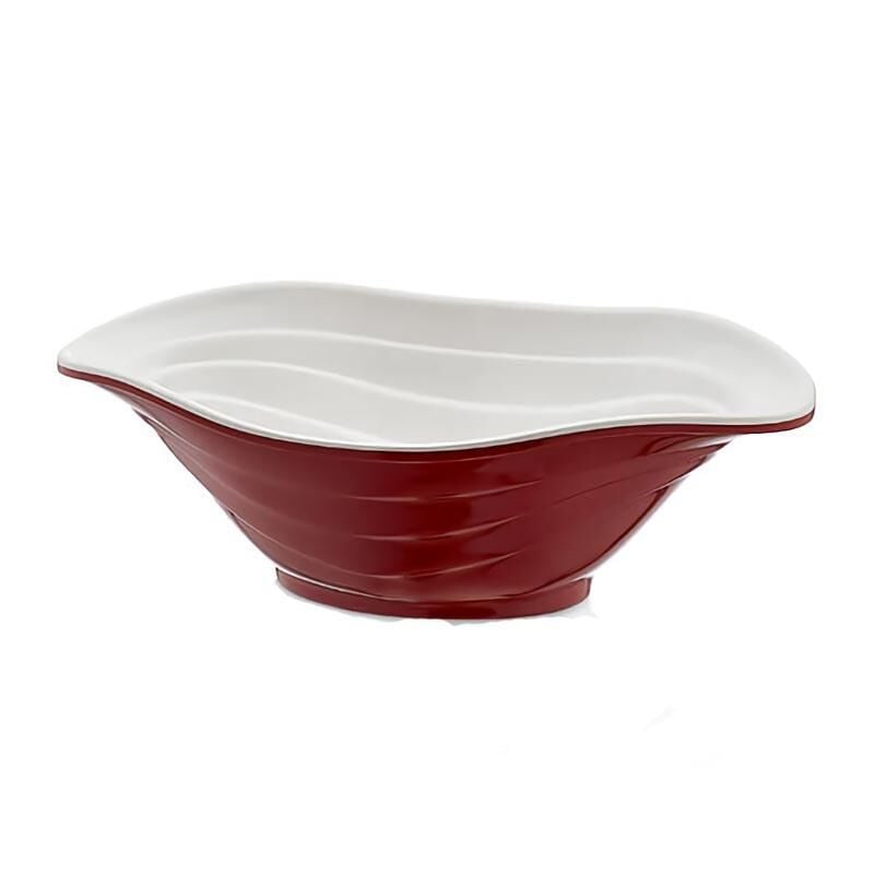 Külsan Thermoset Duet Kase, 23x16 cm, 700 ml, Kırmızı-Beyaz