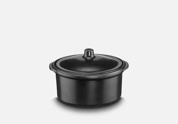 Regas 9203 Seramik Profesyonel Klasik Tencere - Güveç Siyah 20 cm