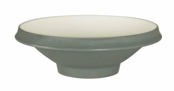 Globy Açık Büfe Yuvarlak Çukur Tabak Gri 21,3x7 cm