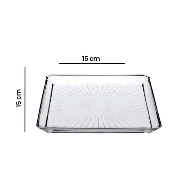 Paşabahçe 68307 Madlen Kare Pasta Tabağı 15x15 cm