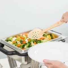 Cambro Camwear SPOP13CW133 Polikarbon Delikli Servis Kaşık Krem 33 cm