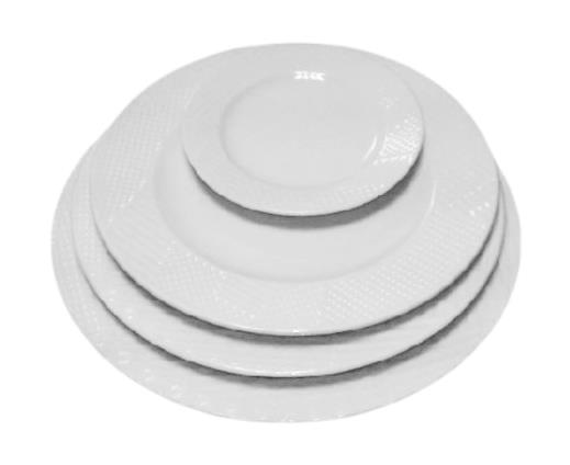 Güral Porselen London Otel Düz Tabak 16cm 6'lı