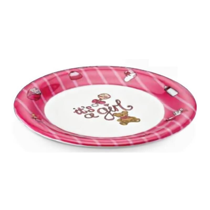 Külsan Thermoset Baby Life Çukur Bebek Tabağı, 21 cm, Pembe