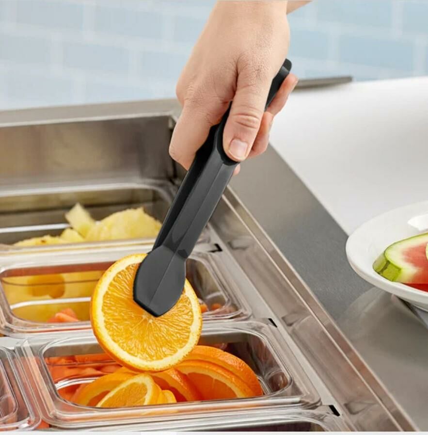 Cambro TG9110 Polikarbon Düz Maşa Siyah 23 cm