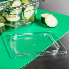 Cambro GN 1/6 Gastronom Düz Küvet Kapağı, Polikarbon Küvet Uyumlu -60CWC135