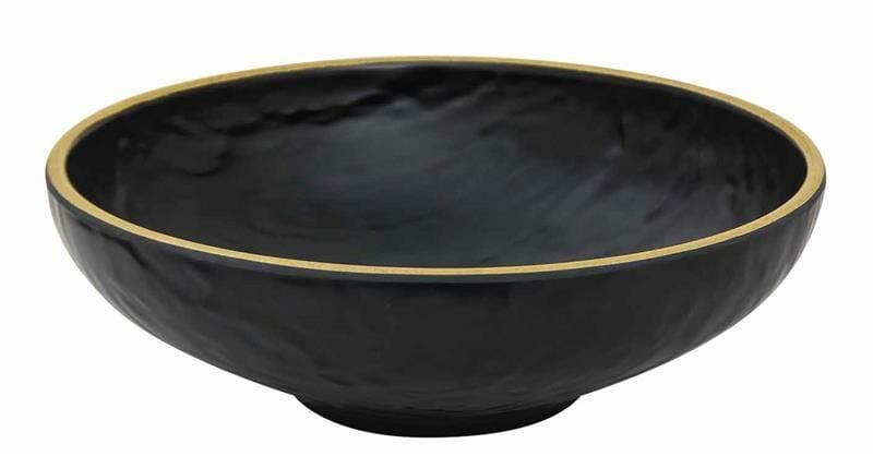 Globy Açık Büfe Melamin Yuvarlak Servis Kasesi , Teşhir Kase Yellow 23x23x7 cm