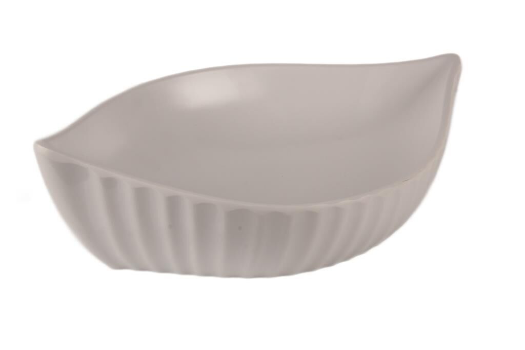 Globy Oval Sunum Tabak Beyaz 32×20×9 cm
