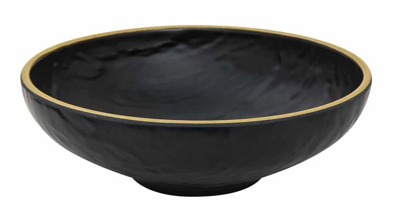 Globy Açık Büfe Melamin Yuvarlak Servis Kasesi , Teşhir Kase Yellow 29x29x9,2 cm