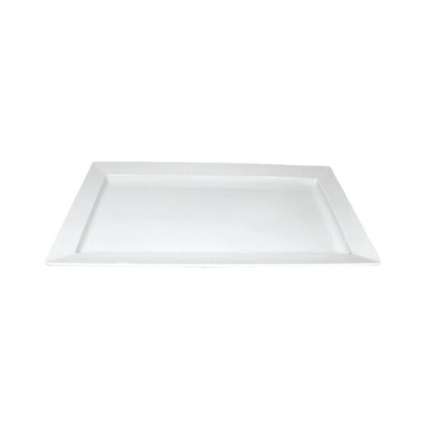 Globy Açık Büfe Melamin Tabak Beyaz 36x65 cm