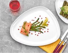 Külsan Thermoset Melamin Bermuda Üçgen Servis Tabağı, 25x20 cm 6'lı