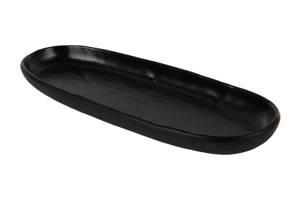 Globy Oval Sunum Tabak Siyah 33,3×13×2,5 cm