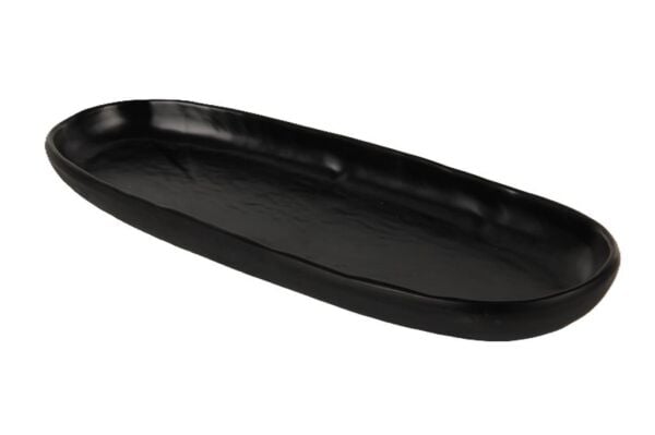 Globy Oval Sunum Tabak Siyah 33,3×13×2,5 cm
