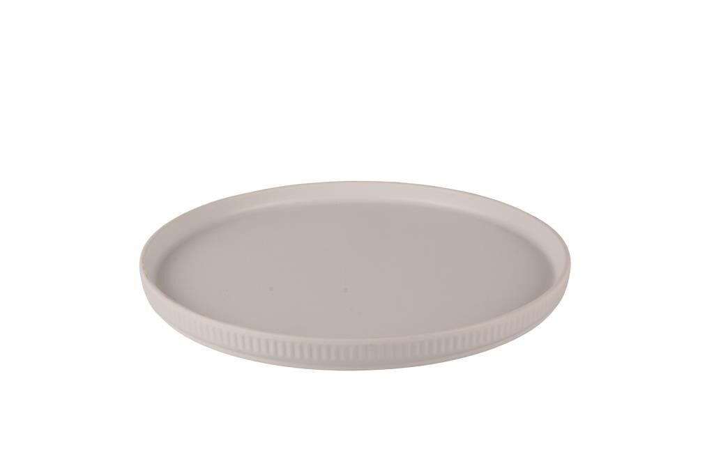 Globy Yuvarlak Sunum Tabak Beyaz 25,4×2 cm