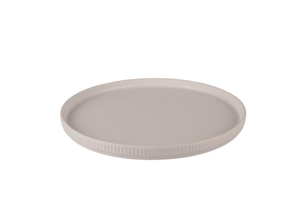 Globy Yuvarlak Sunum Tabak Beyaz 25,4×2 cm