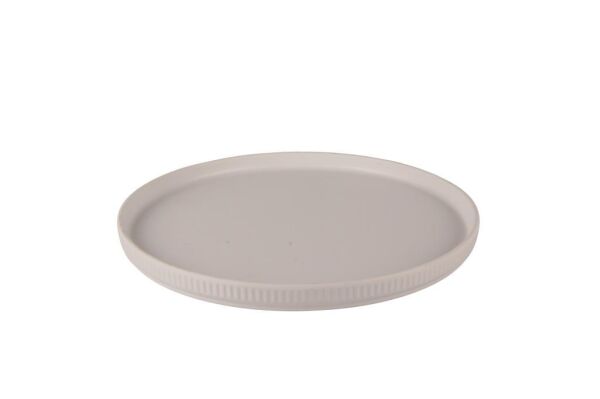 Globy Yuvarlak Sunum Tabak Beyaz 25,4×2 cm