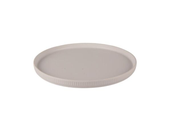 Globy Yuvarlak Sunum Tabak Beyaz 25,4×2 cm