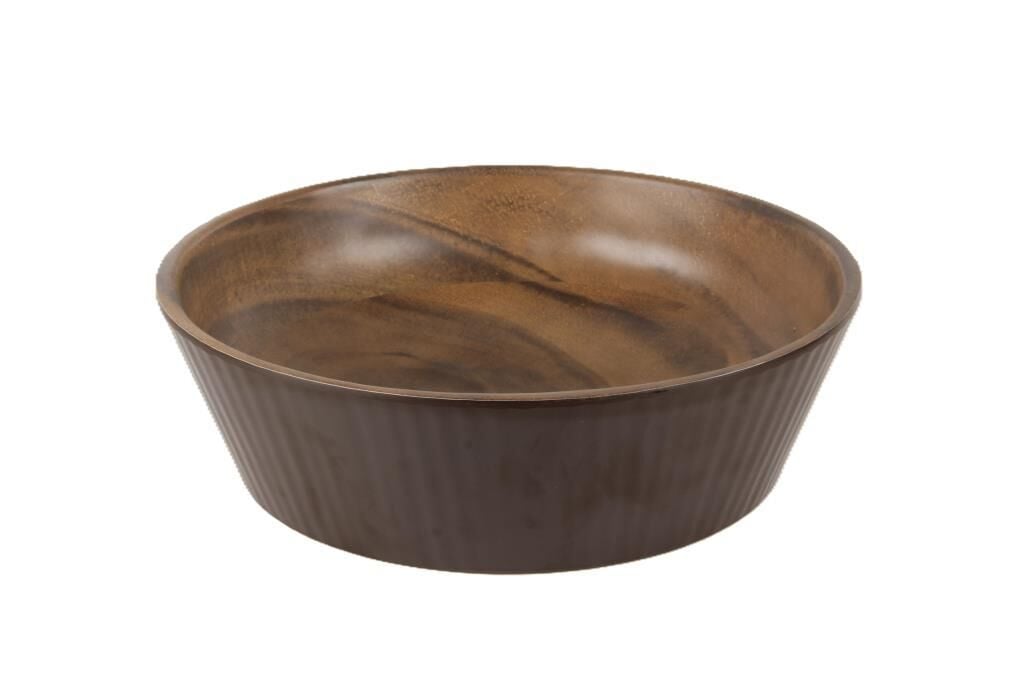 Globy Ahşap Görünümlü Kase 25,5×7,5 cm