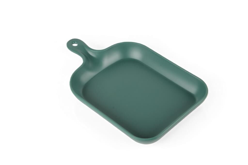 Globy Kulplu Sunum Tabak Yeşil 30×20×4 cm