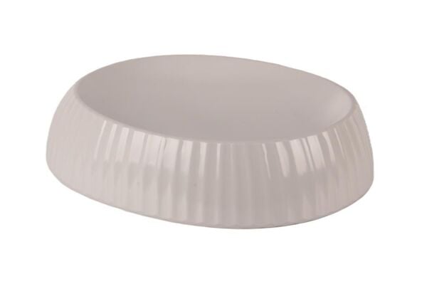 Globy Oval Sunum Tabak Beyaz 25,5×20×6 cm