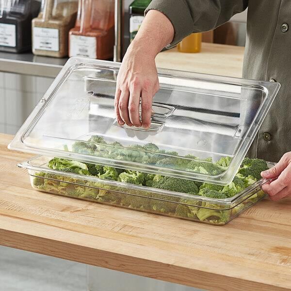 Cambro GN 1/1 Gastronom Kulplu Küvet Kapağı, Polikarbon Küvet Uyumlu - 10CWCH135