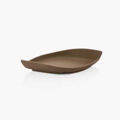 Külsan Thermoset Gondola Servis Tabağı, Teşhir Tabak, 28.6x12.7 cm,Sütlü Kahve