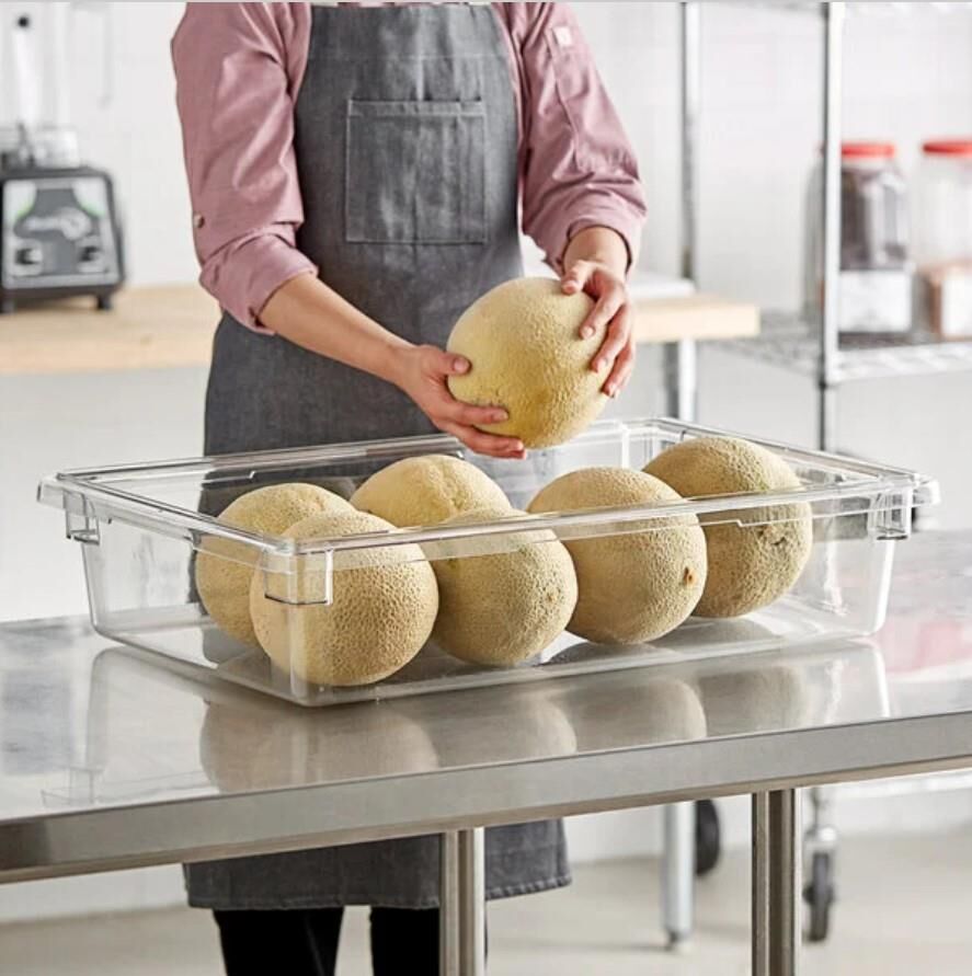 Cambro 18266CW Polikarbon Gıda Saklama Kutusu 33,1 lt Şeffaf 46x66x15 cm