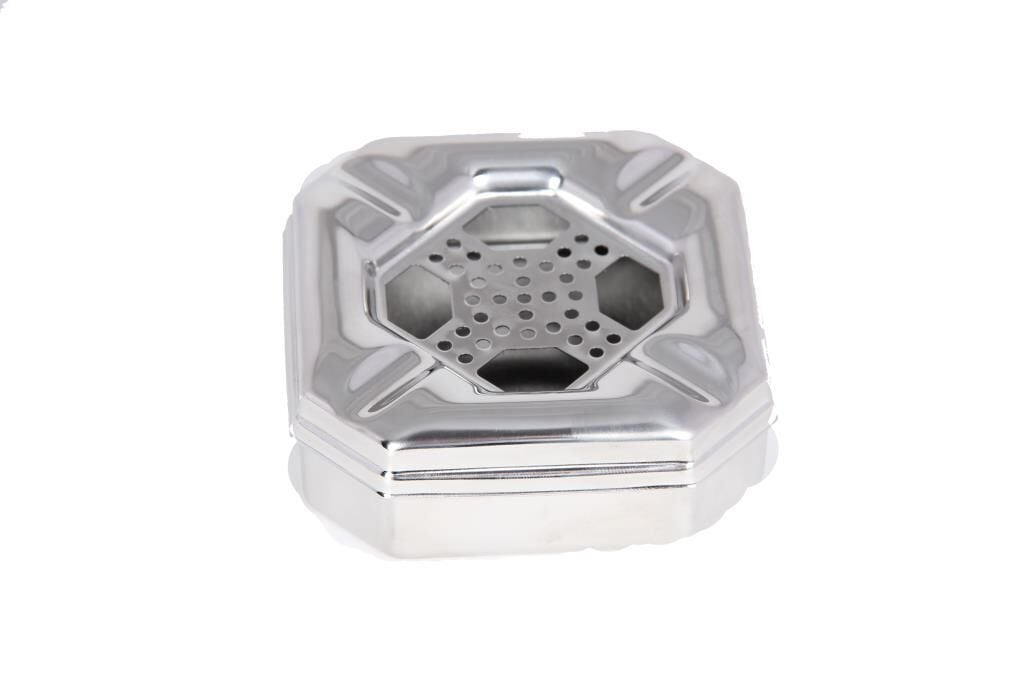 Güren Metal Küllük, Kapaklı Kül tablası Kare 9x9 cm