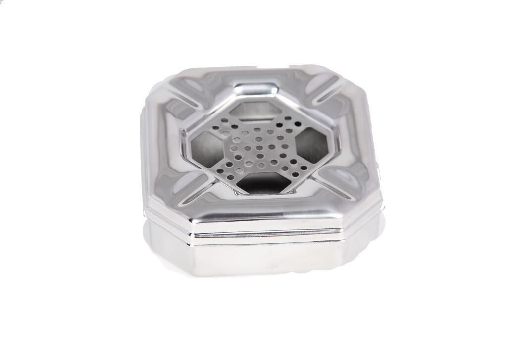 Güren Metal Küllük, Kapaklı Kül tablası Kare 9x9 cm