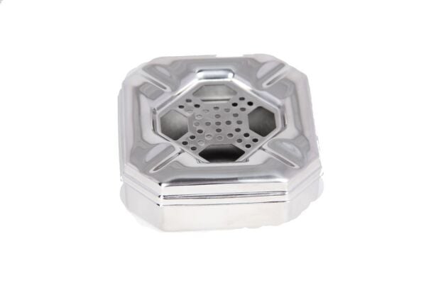 Güren Metal Küllük, Kapaklı Kül tablası Kare 9x9 cm
