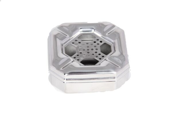 Güren Metal Küllük, Kapaklı Kül tablası Kare 9x9 cm