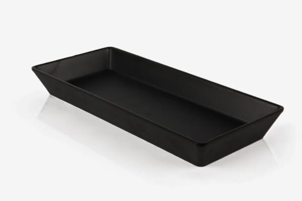 Globy Dikdörtgen Sunum Tabak Siyah 35,5×15,5×4 cm