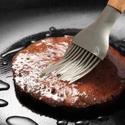 Epinox ASF-17 Ahşap Sap Silikon Fırça, 27 cm