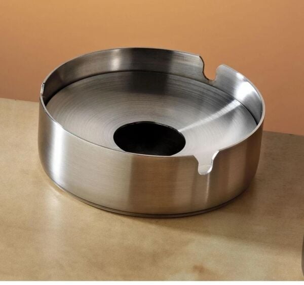 Güren Metal Skoçlu Kapaklı Küllük, Rüzgarlıklı Küllük 10x3 cm