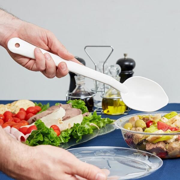 Globy Polikarbon Servis Kaşığı 34 cm, Beyaz