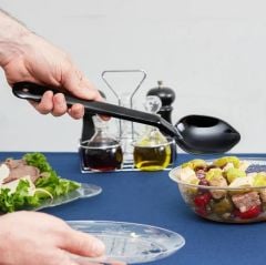 Globy Polikarbon Servis Kaşığı 34 cm, Siyah