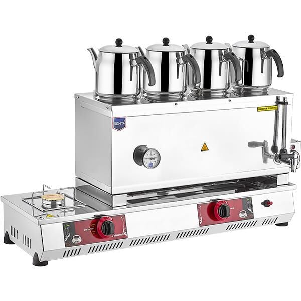 Remta 85 Model 4 Demlikli Gazlı (CE) + Elektrikli Çay Ocağı 43 lt